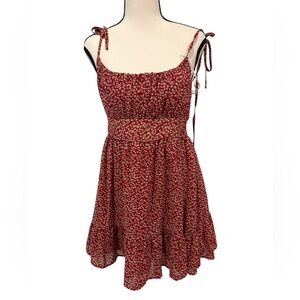 Princess Polly Red Floral The Bonnie mini dress